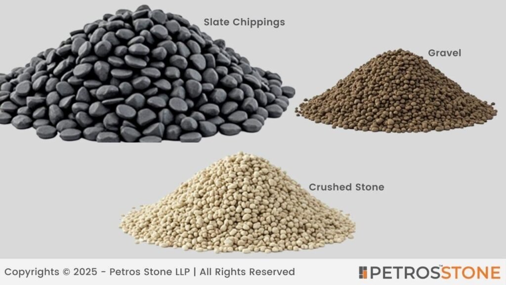 Slate Gravel Vs Gravel Vs Crushed Stone