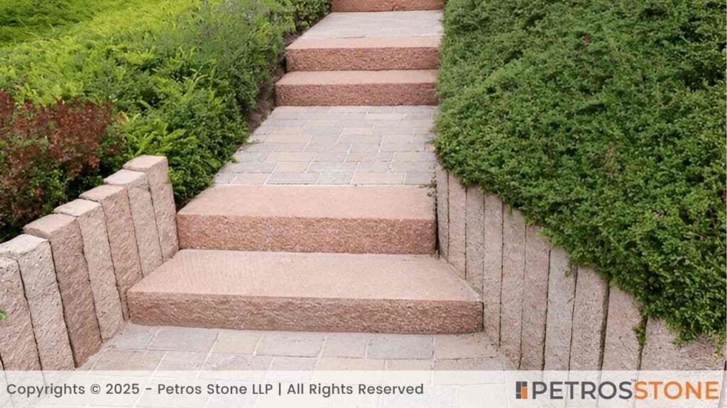 Solid Block Stone Stairs