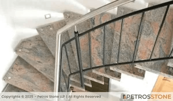 Pink Granite Staircase