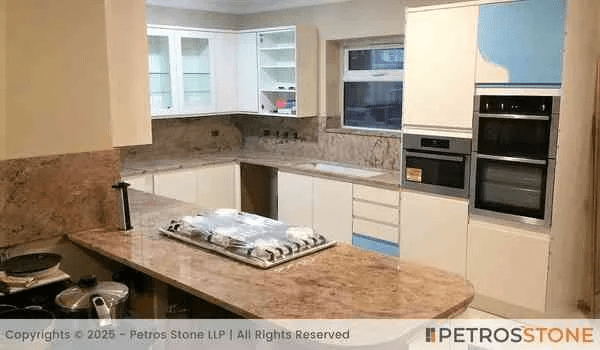 Pink Granite Kitchen Countertop