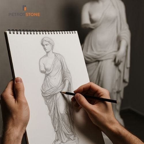 Concept Drawing Statue
