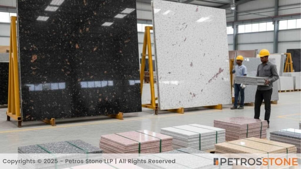 Granite Slabs in Factory, Big Size