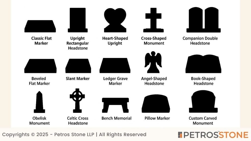 Headstone Design Silhouettes