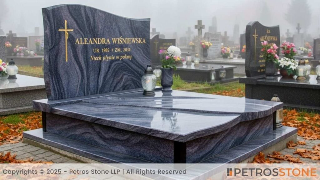 Modern Flat Slab Polish Monument