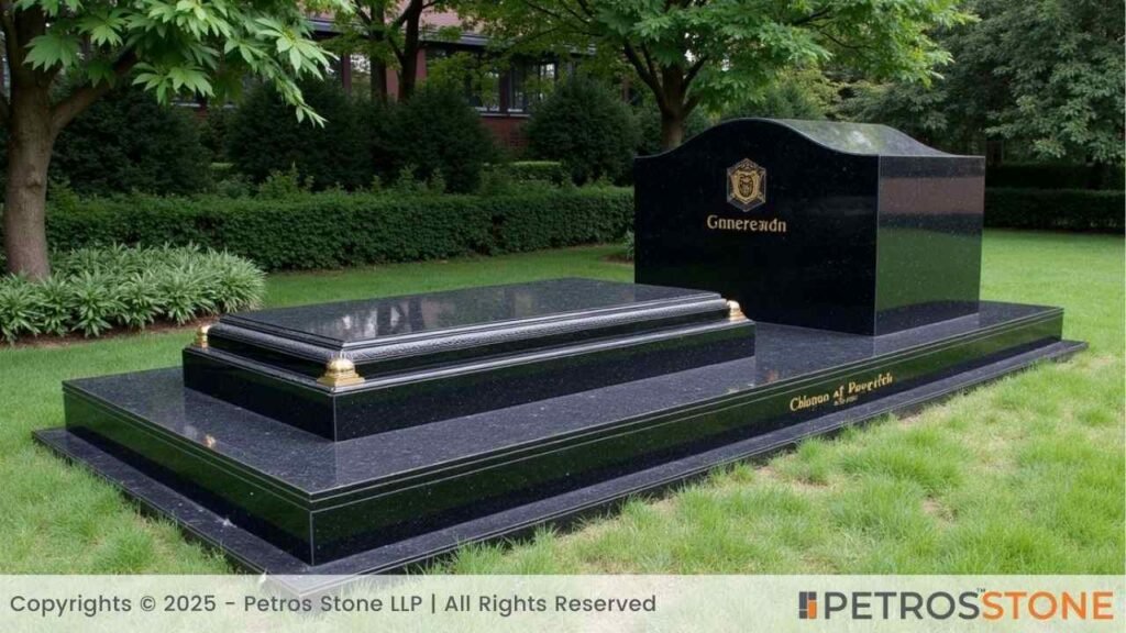 Shanxi Black Granite Polish Monument