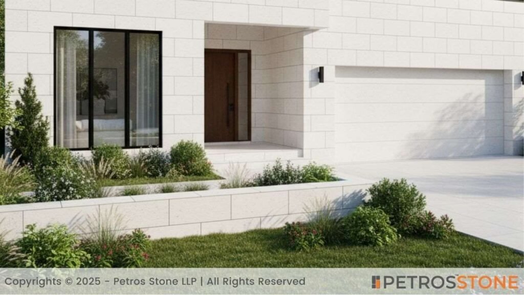 White Granite Facade