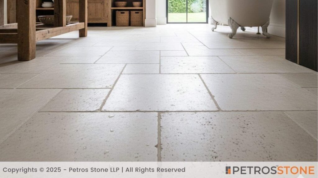 Aged Look with Limestone Flagstone