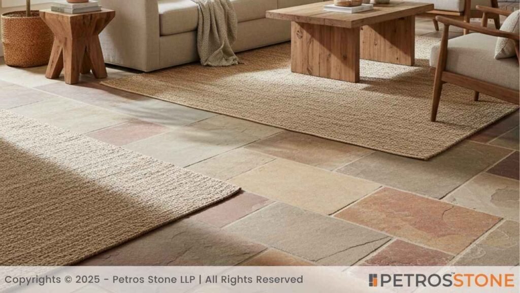 An Earthy Touch (Sandstone Flagstone Flooring)