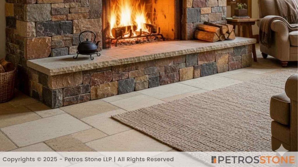 Fireplaces Flooring (Flagstone)