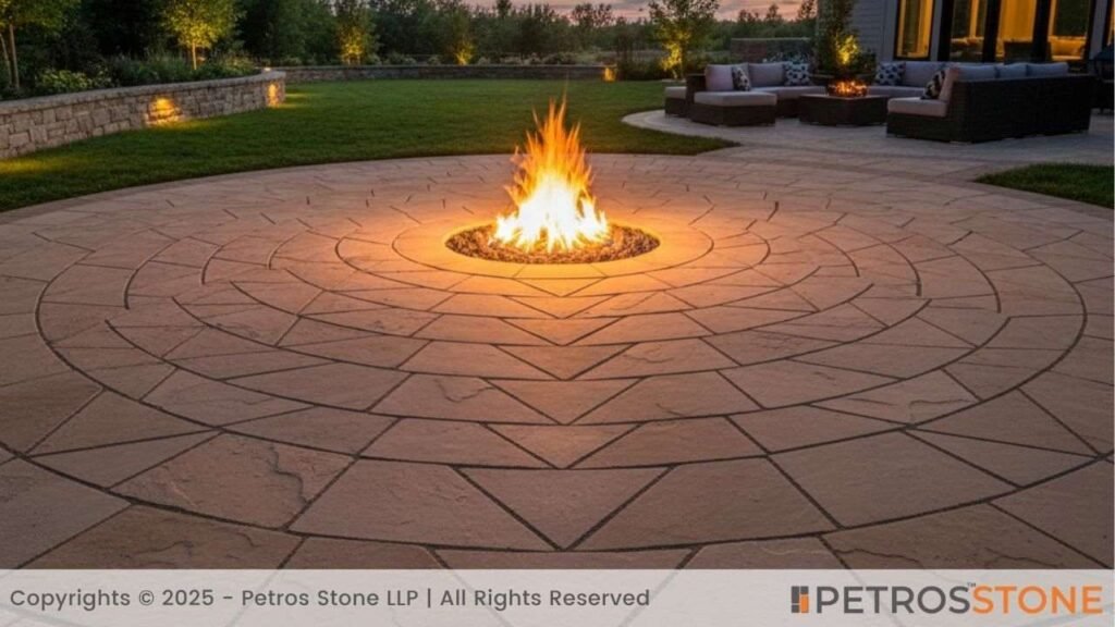 Geometric Cut Patterns Flagstones