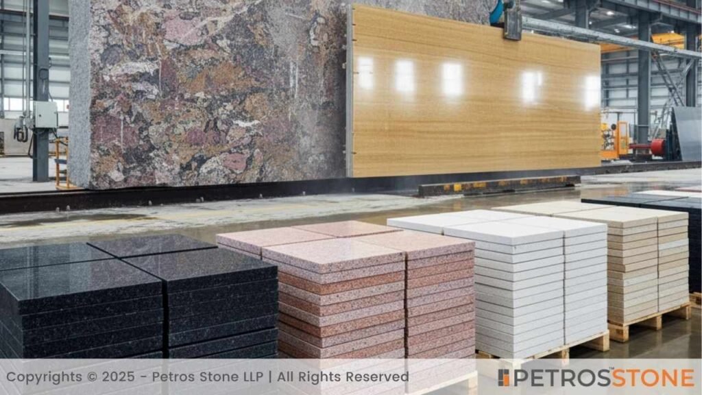 Granite Slabs in Factory, Granite Tile Sizing Standards