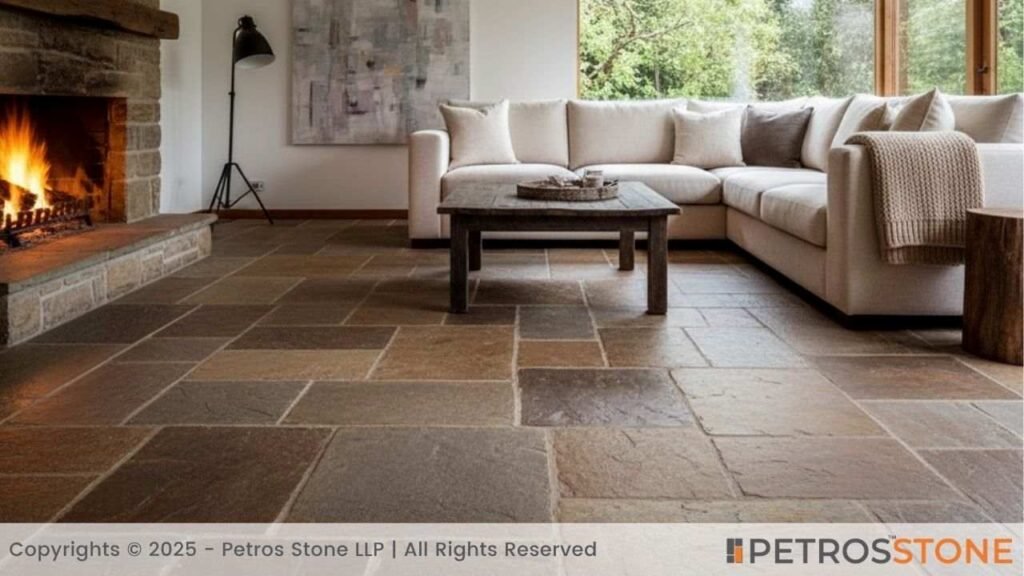 Living Area Flooring (Flagstone) (2)