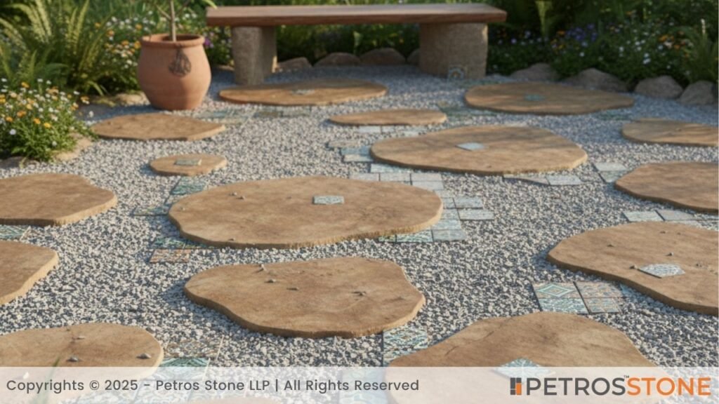 Mixed-Media Mosaic Flagstone