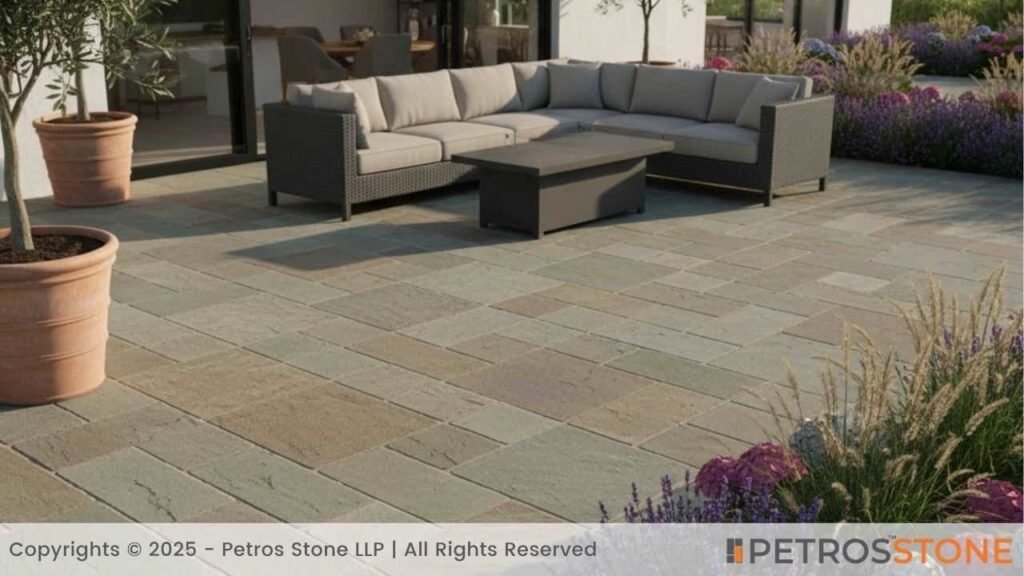 Raj Green Sandstone Paving
