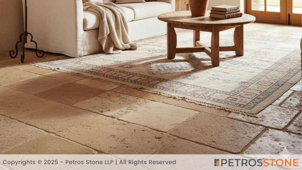 Rustic Beige Flooring (Limestone Flagstone)