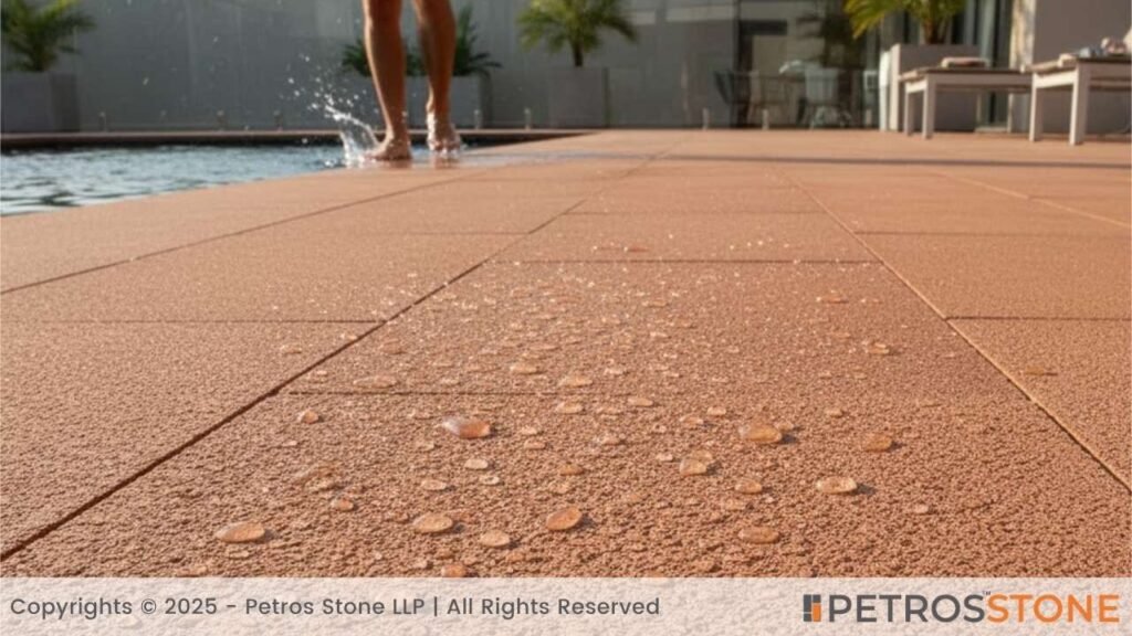 Sandblasted Finish Indian Red Sandstone