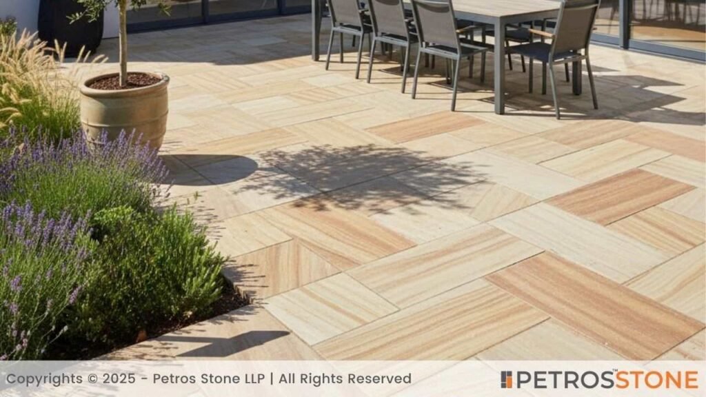 Teakwood Sandstone Paving