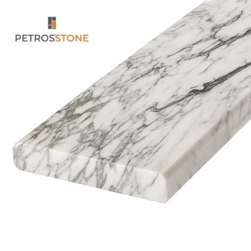 Arabescato Carrara Marble Double Beveled Edge Threshold