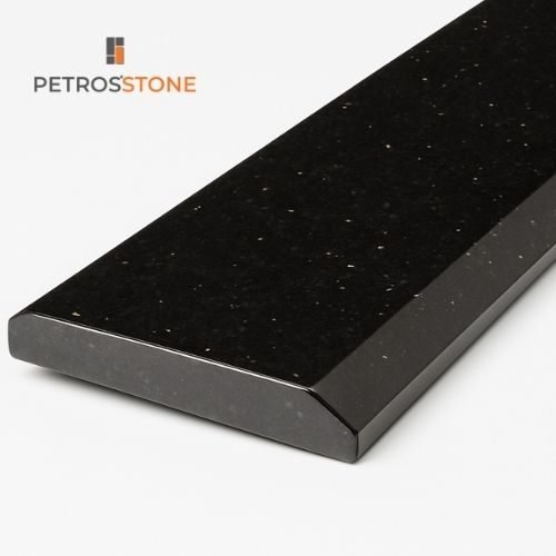 Black Galaxy Granite Double Beveled Edge Threshold