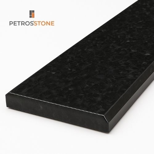 Black Pearl Granite Double Beveled Edge Threshold