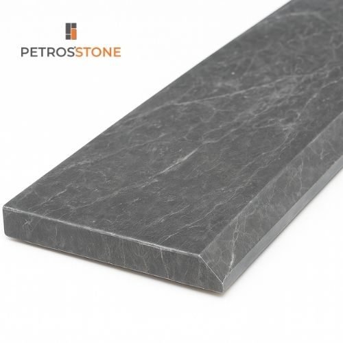Grey Engineered Marble Single Hollywood Edge threshold