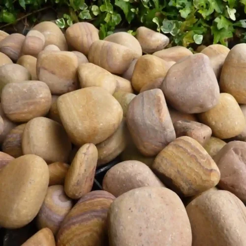 Rainbow Sandstone Pebbles Mockup