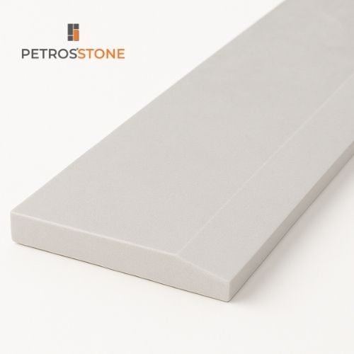 Super White Quartz Honed Finish Threshold