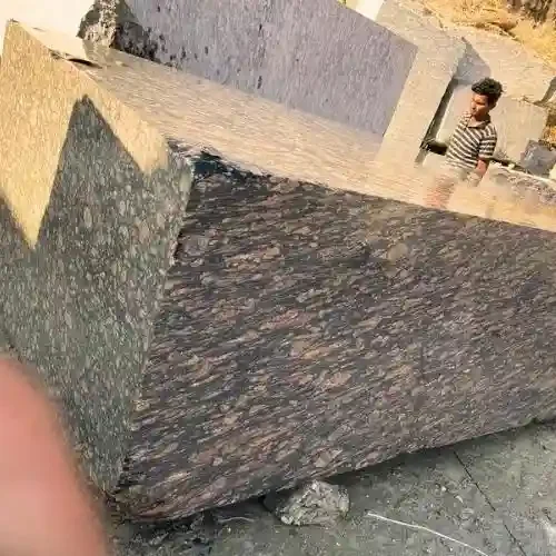 Titanium Gold Granite Block