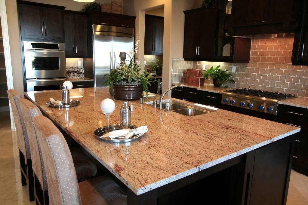 White Granite Kitchen Countertop
