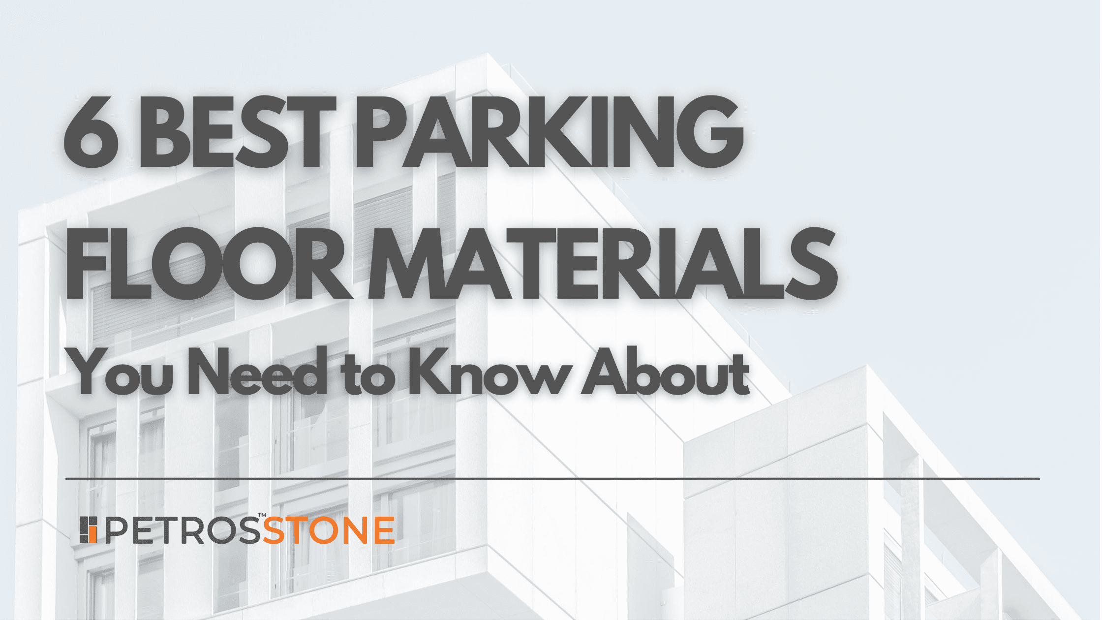 Parking Floor Materials Blog