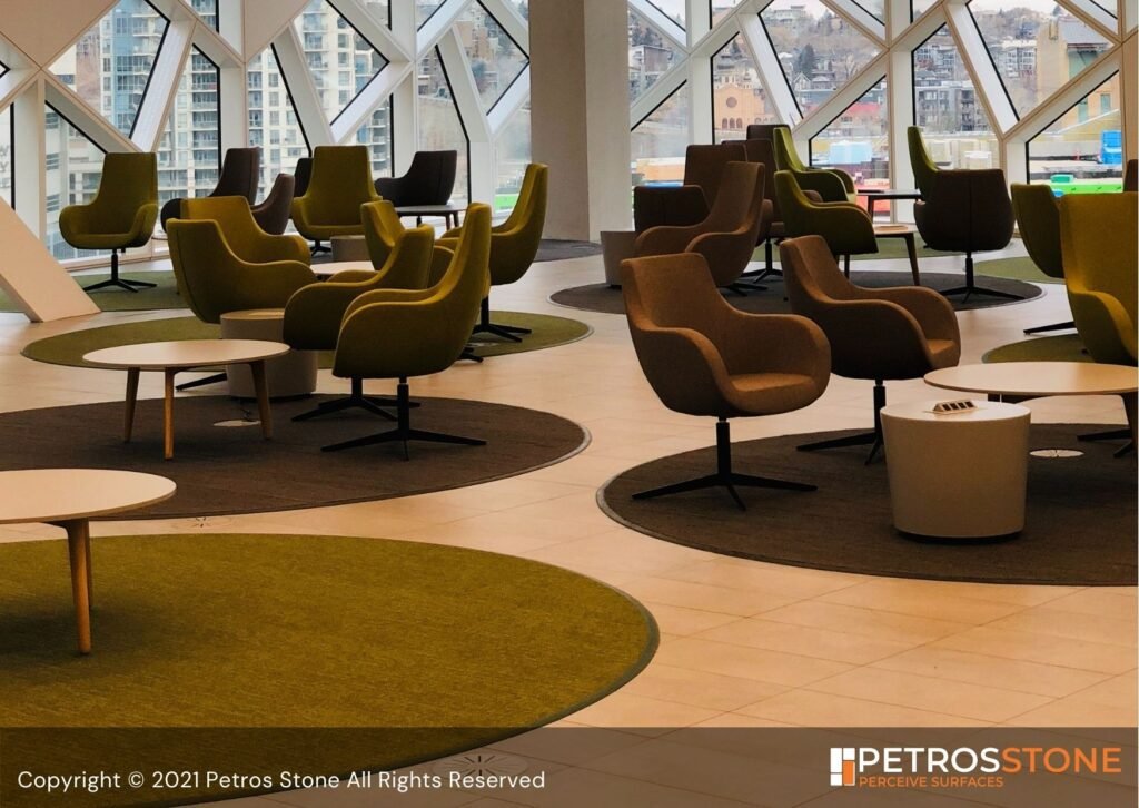 Porcelain Tiles Hotel Lobby Flooring