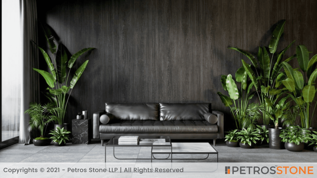 Wall in black portoro - Black italian Marble