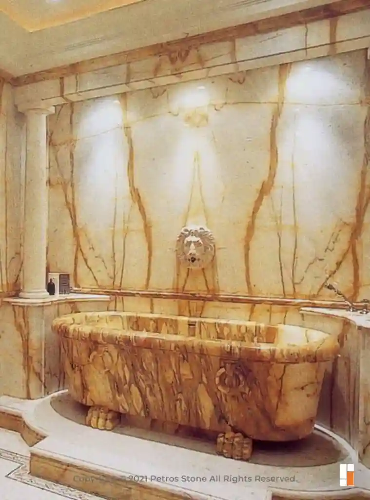 Giallo Siena Italian Marble for bathroom