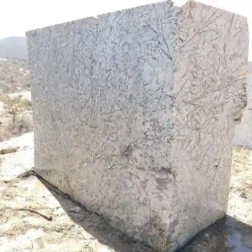 French White Granite Block