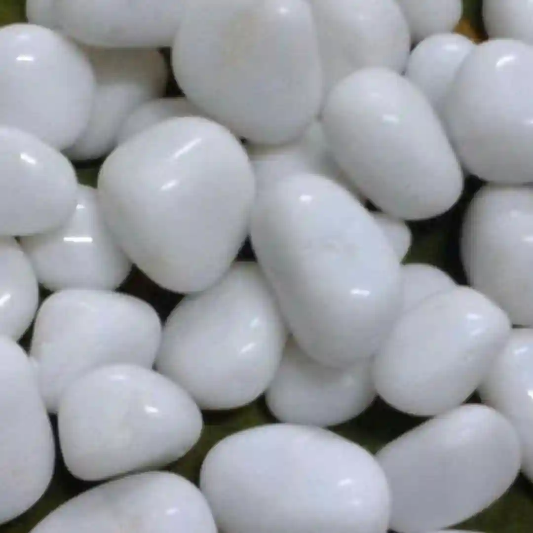 White Agate Polish Pebbles