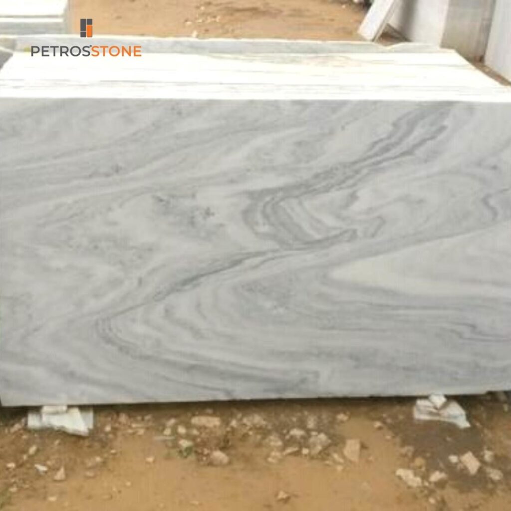 Wave Makrana White Marble
