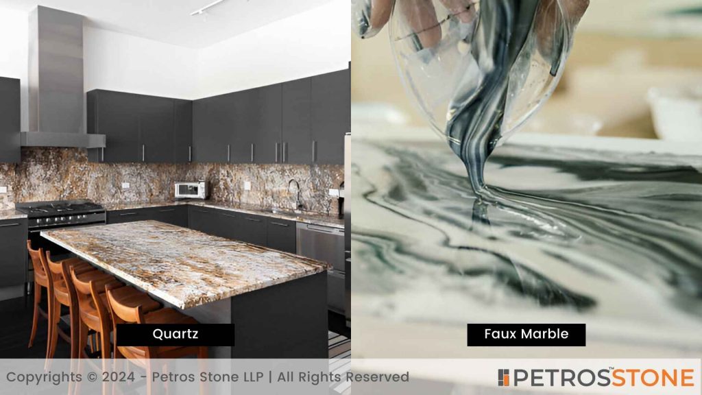 Faux Marble vs. Quartz