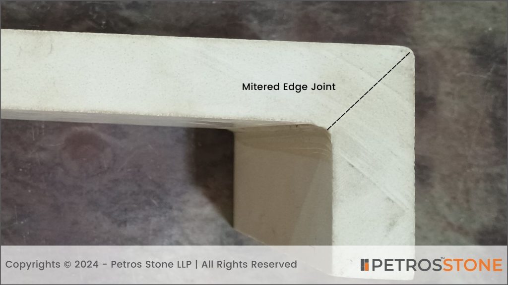 Mitered Edge Joint of Granite