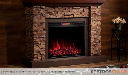 Stone Electric Fireplace