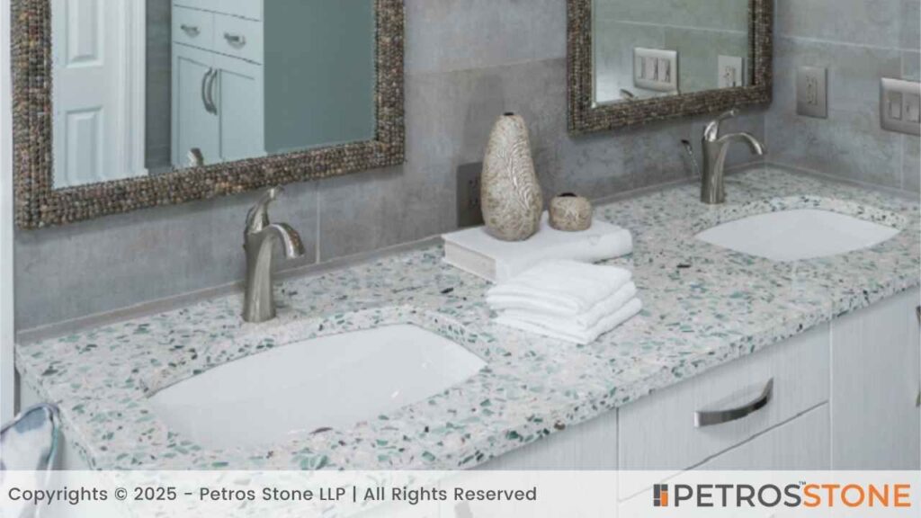 Recycled Glass Bathroom Vanity Top