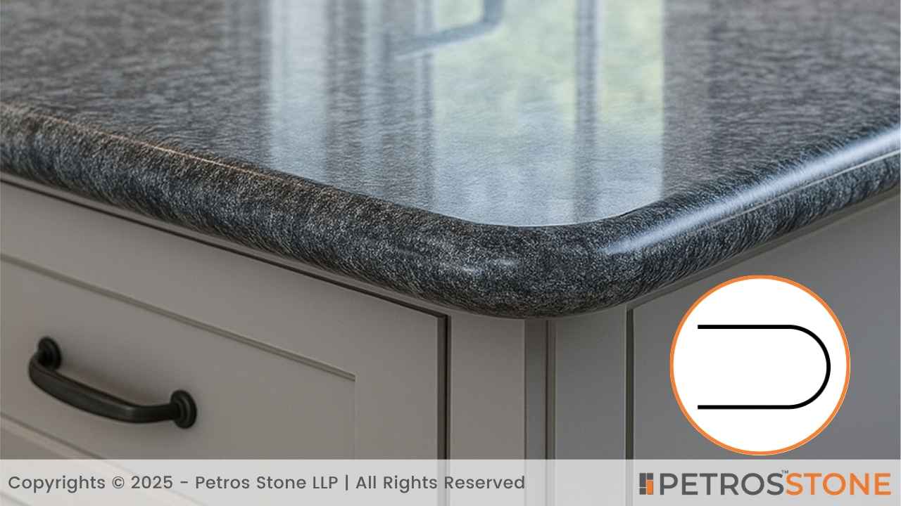 Full Bullnose Edge Countertop