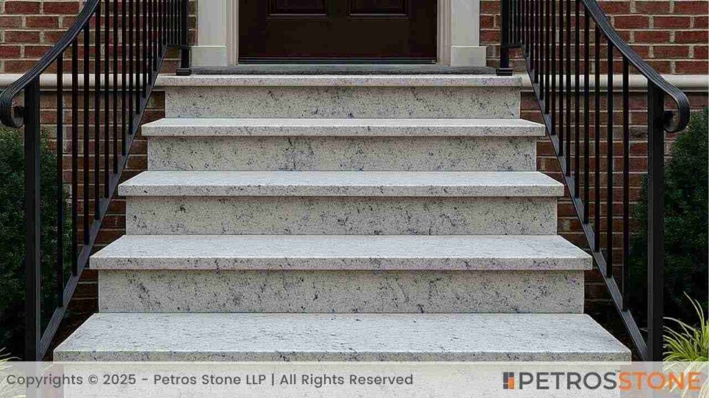 Imperial White Granite Steps