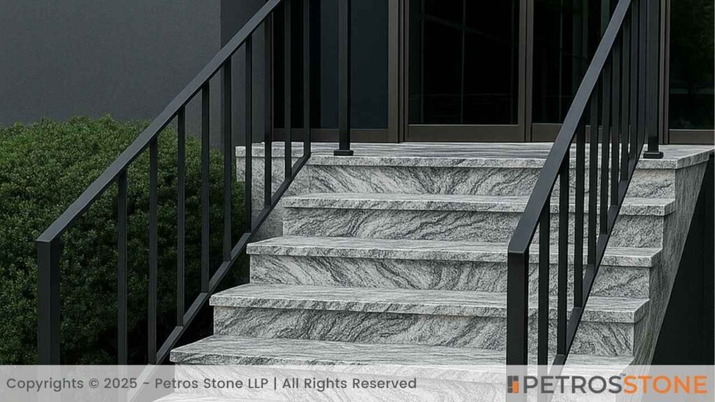Viscon White Granite Steps