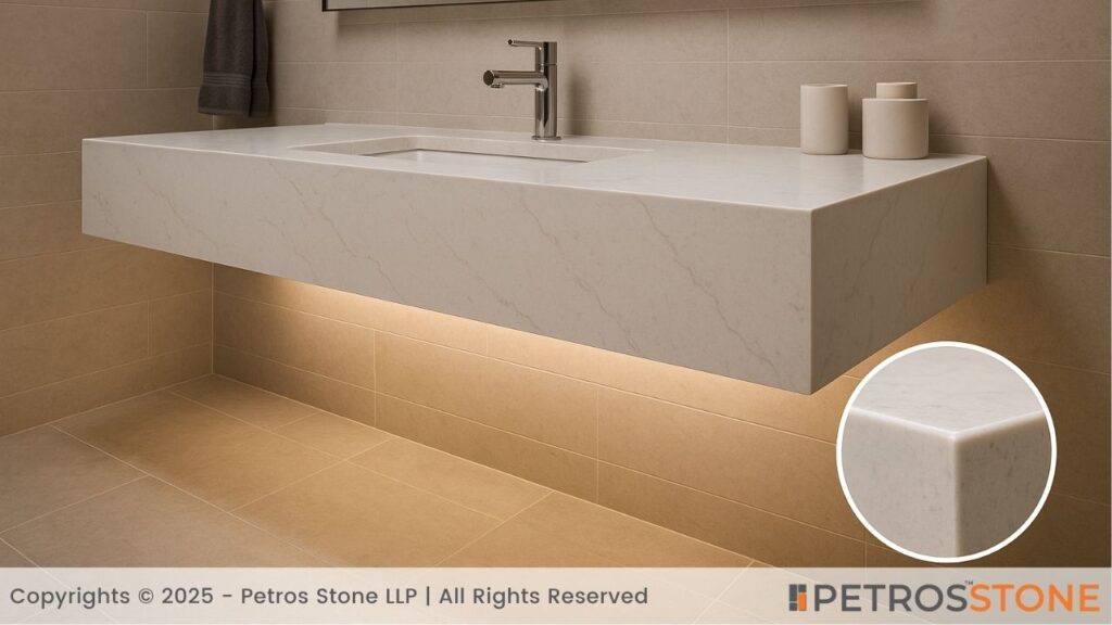 Floating Vanity with Underlighting