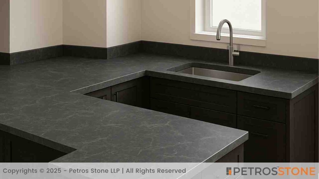 Jet Mist Honed Granite Countertop