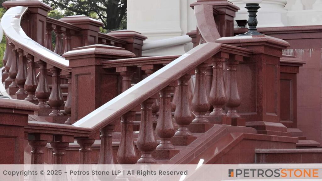 Red Granite Balusters Staircases