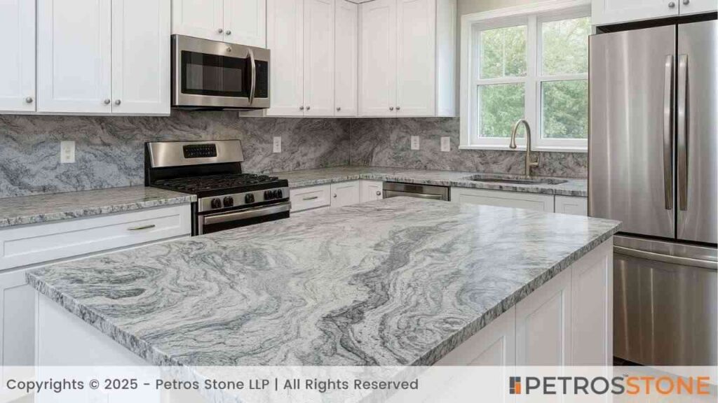 Silver Cloud Granite Countertop