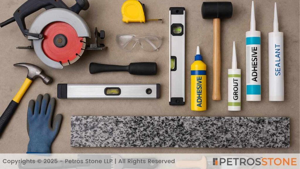 Tools and Materials for Granite Threshold