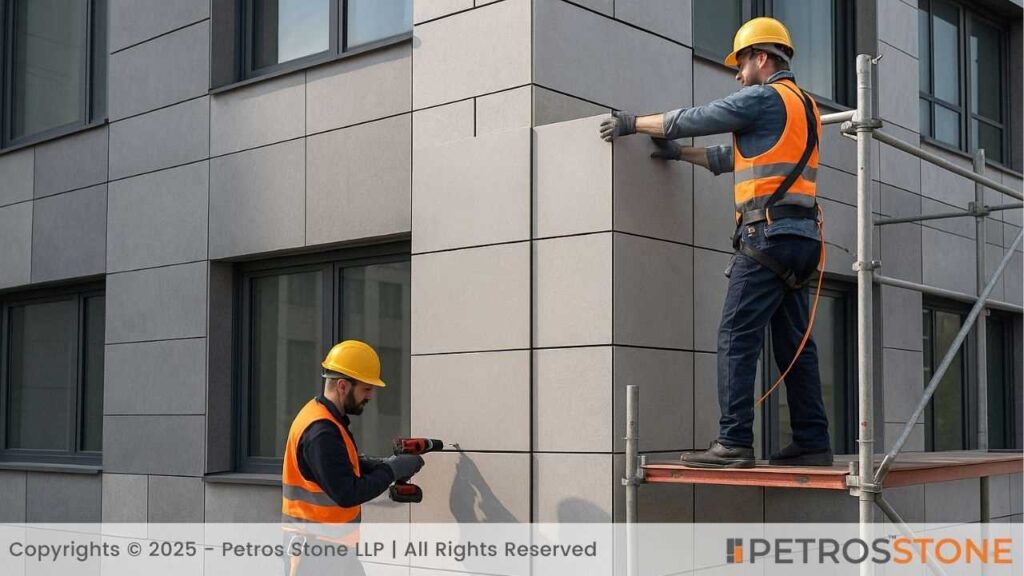 Sintered Stone External Cladding Installation