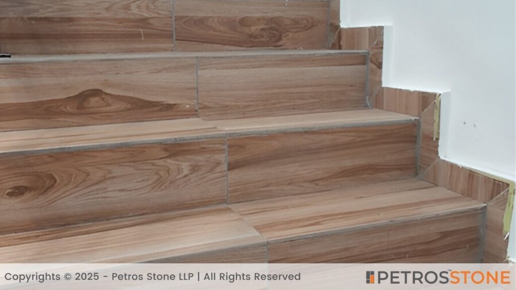 Wood-Look Tiles Staircase